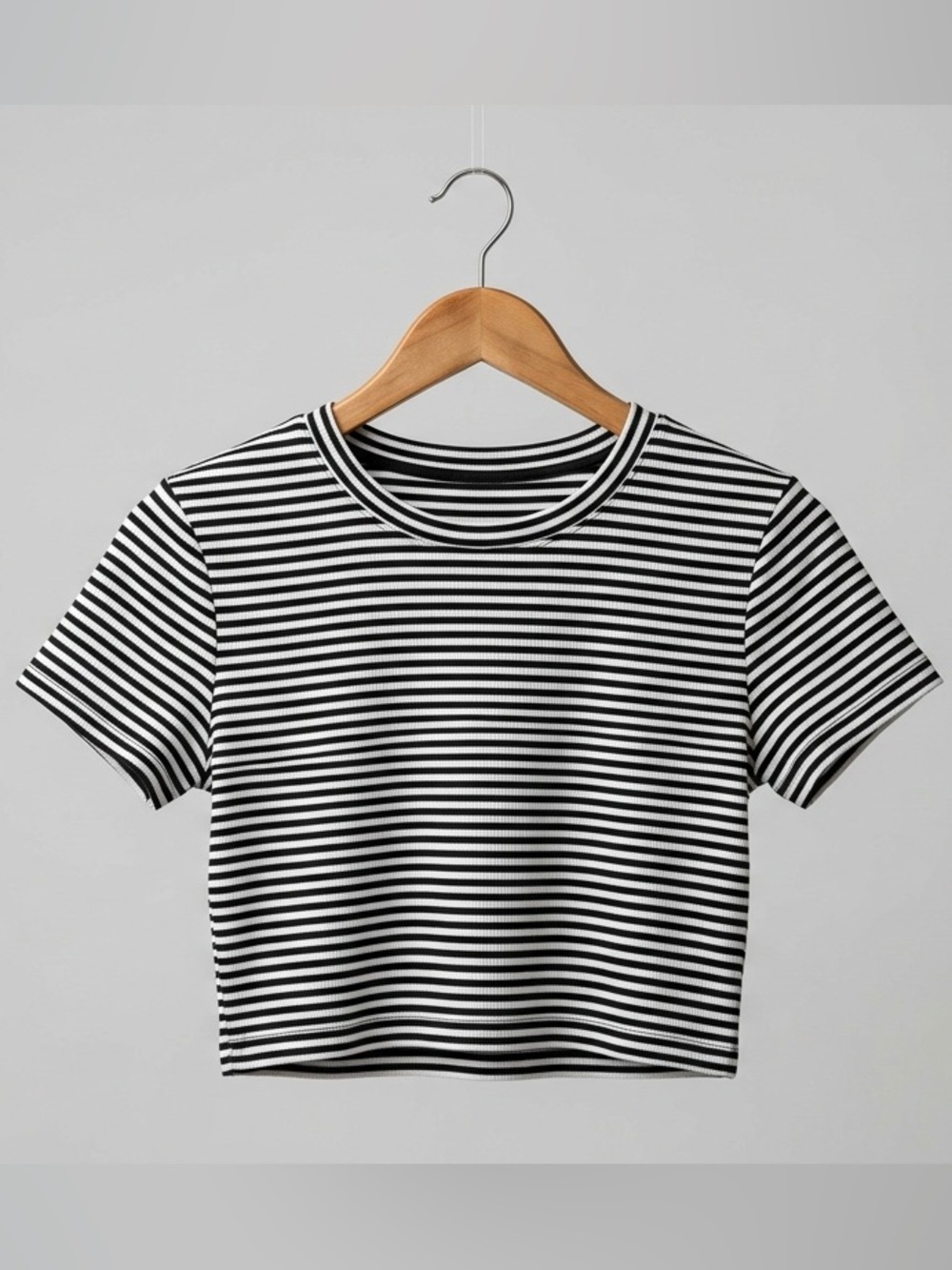 bp Black & White Striped baby tee